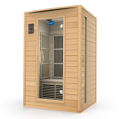 Durasage - 2 Person Carbon Canadian Hemlock Infrared Sauna 1700 Watts Premium Audio
