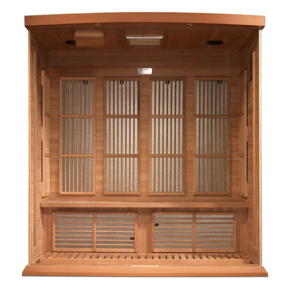 Maxxus Pure Tech Dynamic Infrared Saunas 4 - Person Indoor Bluetooth Compatible FAR Infrared Sauna in Cedar